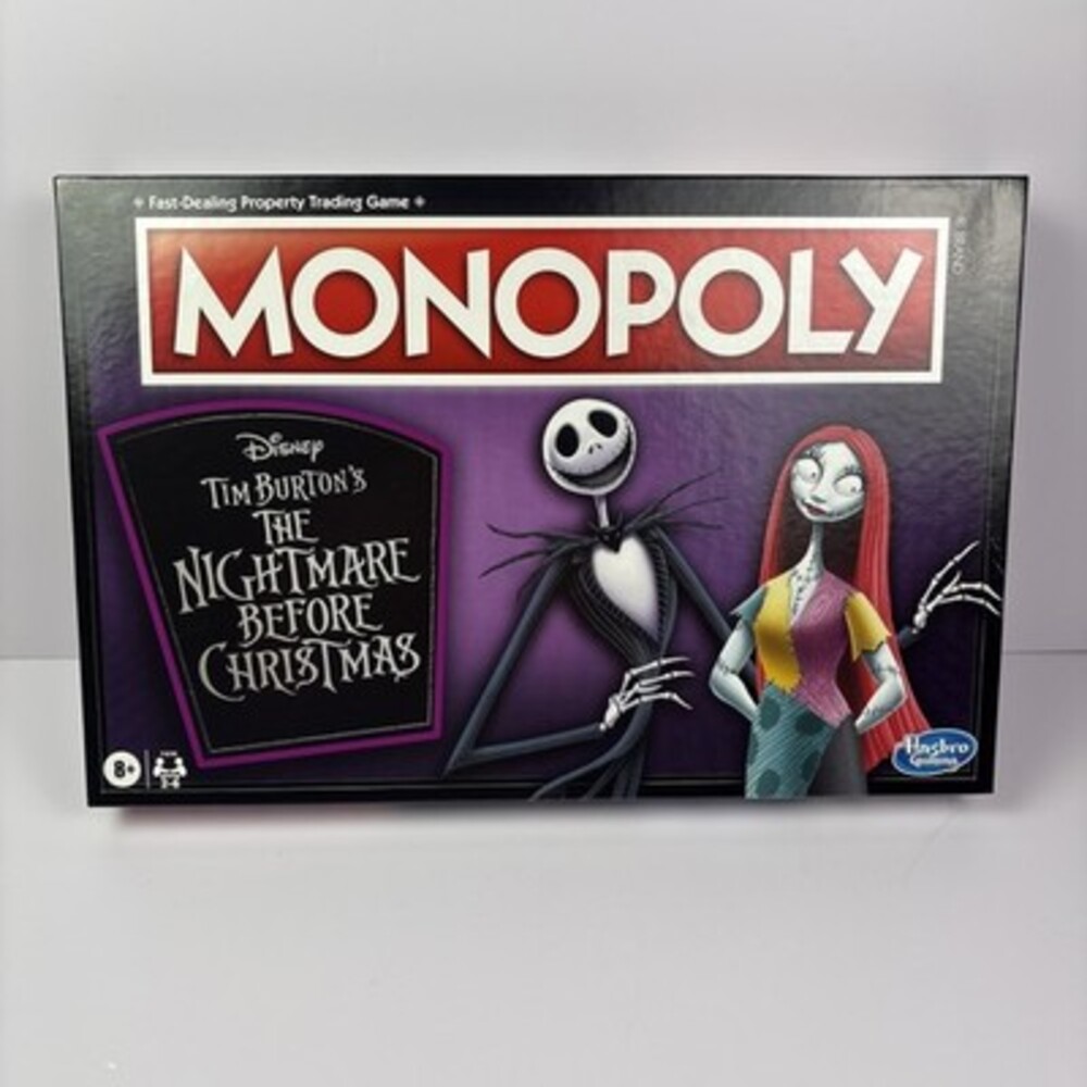 MONOPOLY Disney Tim Burton's The Nightmare Before Christmas Board Game Brand new